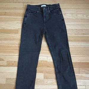 Loft straight leg black denim